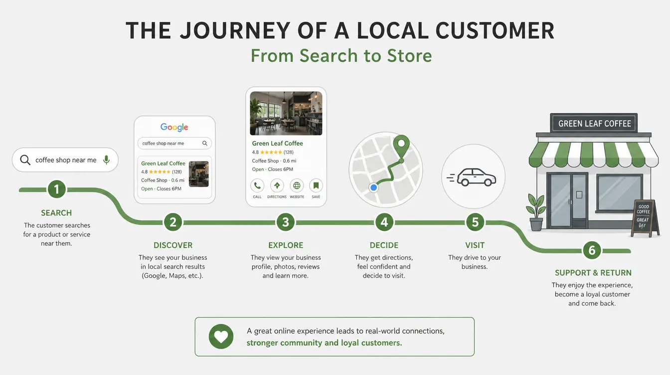 Infografia sobre SEO local em Portugal e fatores de posicionamento no mapa